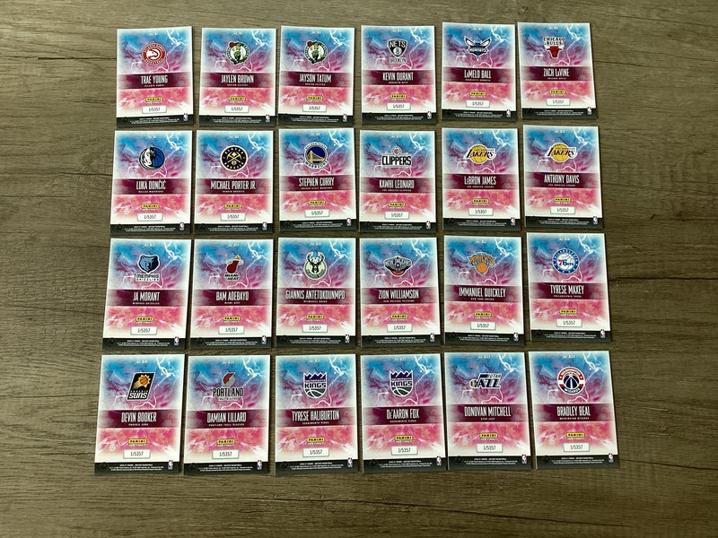 2020-21 Panini Instant Breakaway Numbered Complete 24-card Set Panini