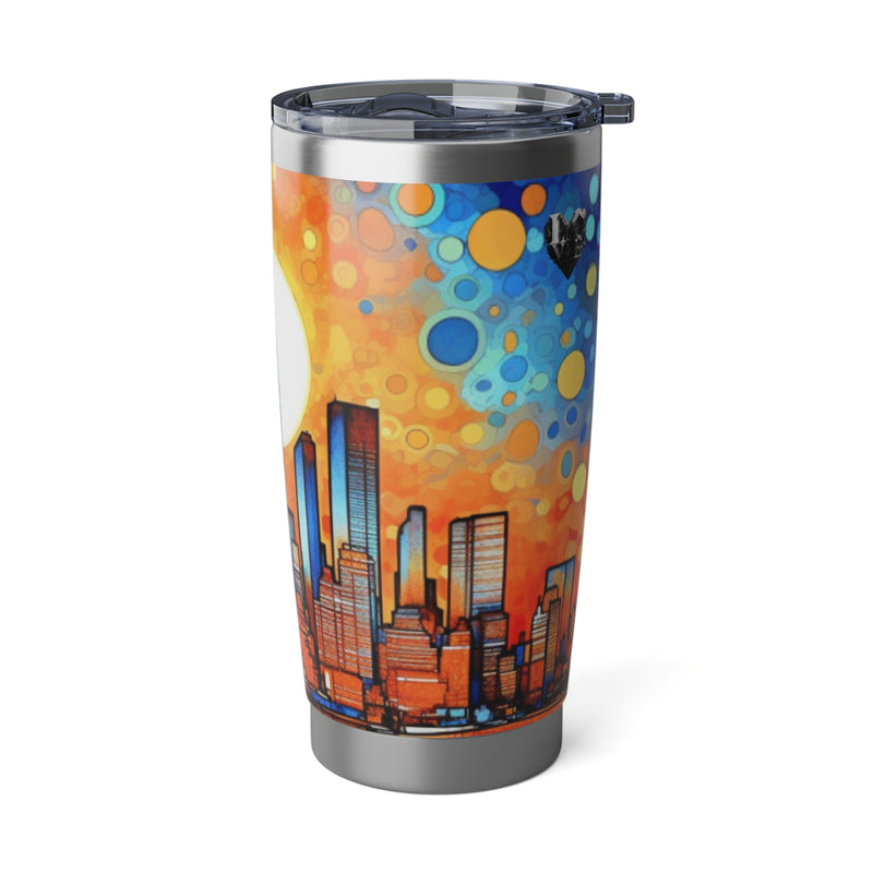Crafted with LOVE for Landscapes New York psychedelic art skyline 20oz Tumbler Printify