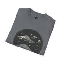 Crafted with LOVE for Far Out Sci-fi UFO Unisex Softstyle T-Shirt Printify