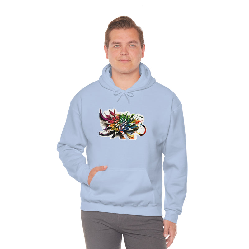 Crafted with LOVE for Kristin - Psychedelic Flower Art  Unisex Hooded Sweatshirt Crafted with LOVE