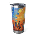 Crafted with LOVE for Landscapes New York psychedelic art skyline 20oz Tumbler Printify