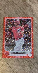 Kyle Farmer MLB Cincinnati Reds 2022 Topps 557 Red Foilboard /199 trading card Topps