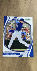 Freddie Freeman MLB Los Angeles Dodgers 2022 Panini Absolute 56 parallel trading card Panini