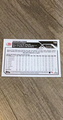 Spencer Steer Cincinnati Reds MLB 2023 Topps Chrome 146 RC trading card Topps