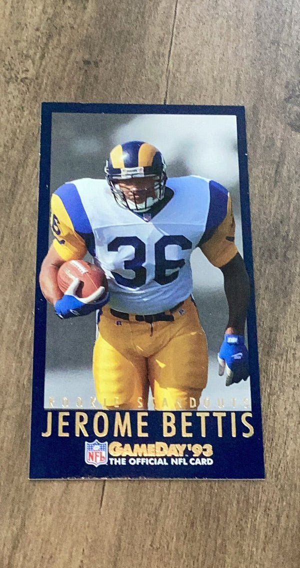 Jerome Bettis Los Angeles Rams NFL 1993 GameDay - Rookie Standouts 4 trading card Action Packed