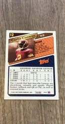 Curtis Conway 1993 Topps 12 trading card image rear