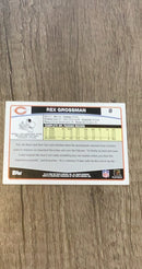 Rex Grossman 2006 Topps 8 trading card image rear
