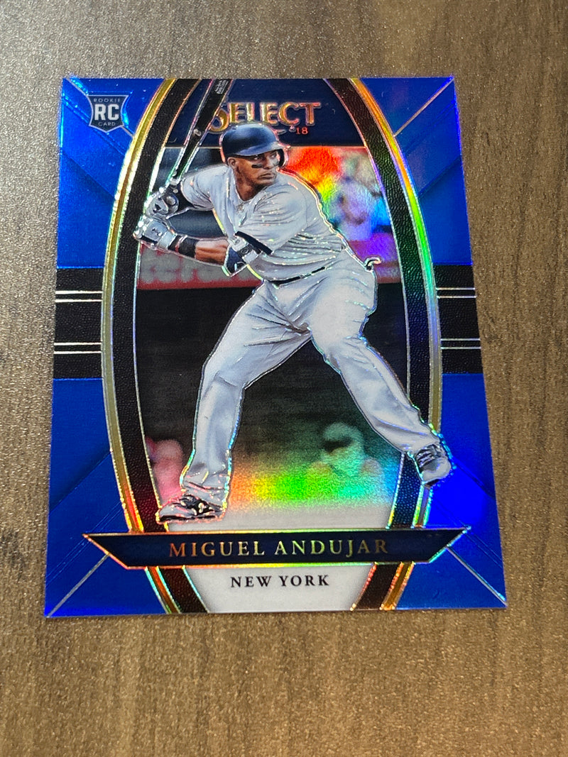 2018 Panini Select Miguel Andujar 11 Blue Prizm /149 Panini