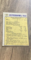Super Bowl 1974 Topps 463 trading card Topps