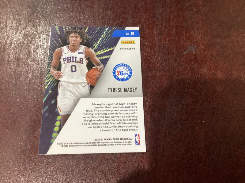 Tyrese Maxey 2020-21 Panini Prizm Instant Impact Green 16 Panini