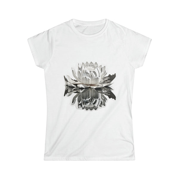 Crafted with LOVE for Kristin - Lotus Flower Women's Softstyle Tee Printify