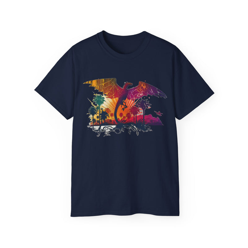 Crafted with LOVE for Far Out Dragon California Sunset Unisex Ultra Cotton Tee Printify