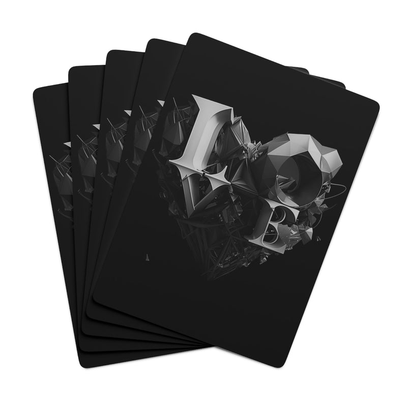 Crafted with LOVE Poker Cards Printify