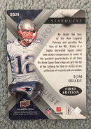 Tom Brady 2008 Upper Deck - StarQuest Silver Board SQ29 trading card image rear