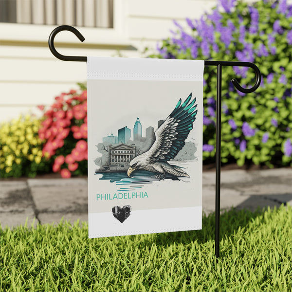 Crafted with LOVE  Philadelphia - Garden & House Banner Printify