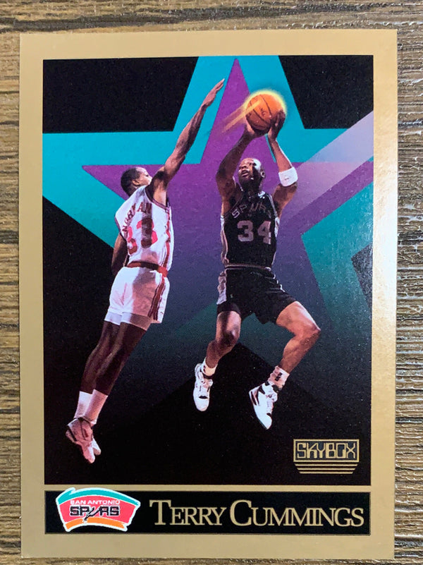 Terry Cummings 1990 1990-91 SkyBox trading card