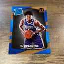 2017-18 Panini Donruss DeAaron Fox 196 Rated Rookie Panini