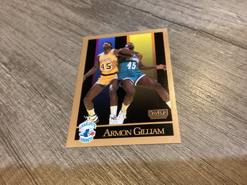 Armon Gilliam NBA Charlotte Hornets 1990-91 SkyBox trading card Skybox