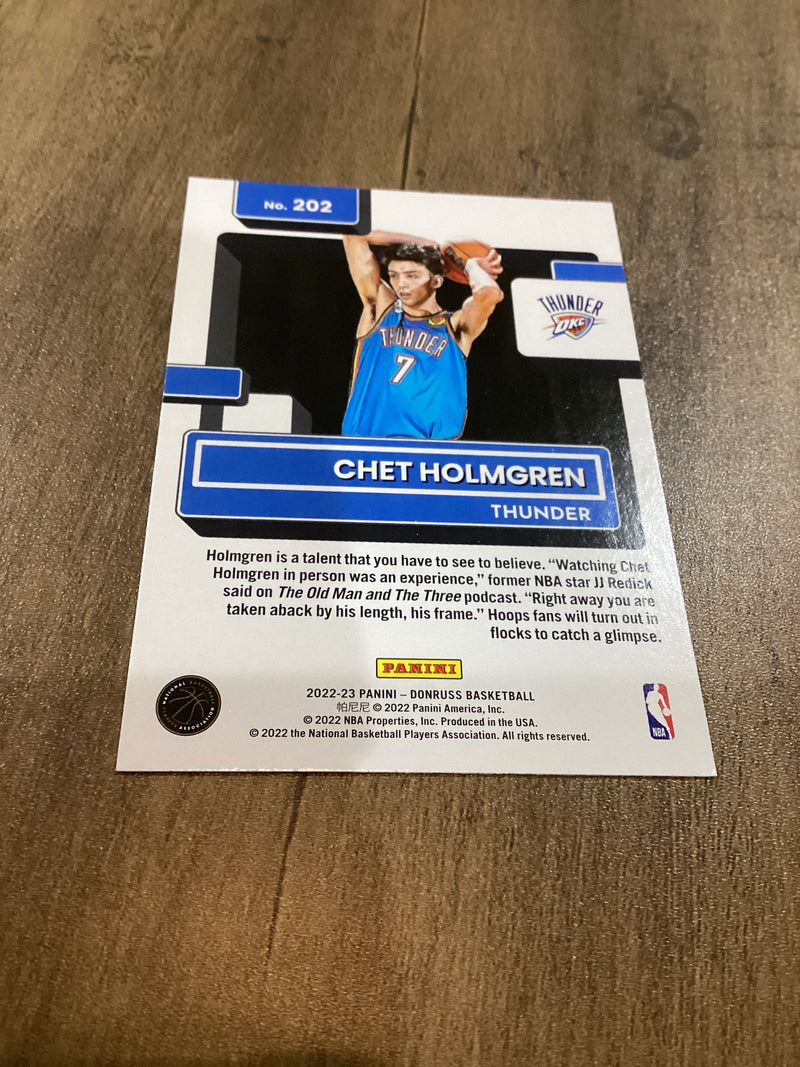 Chet Holmgren 2022-23 Panini Donruss RC Panini