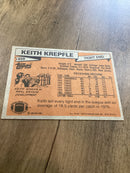 Keith Krepfle 1981 Topps 459 trading card Topps