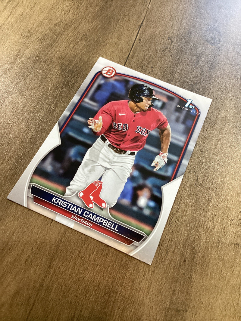 Kristian Campbell 2023 Bowman 1st trading card Bowman