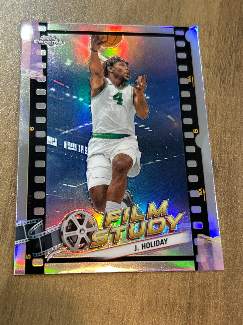 2023-24 Topps Chrome J Holiday FS-25 Film Study Topps