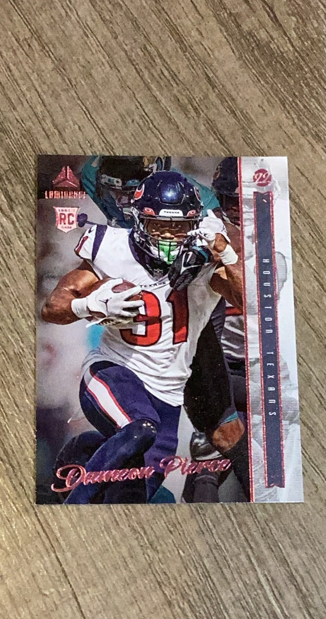 Dameon Pierce 2022 Panini Chronicles - Luminance Update Rookies Pink 215 trading card image front