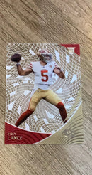 Trey Lance 2021 Panini Chronicles - Clear Vision Rookies CVR-3 trading card image front