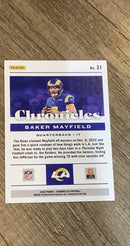 Baker Mayfield 2022 Panini Chronicles - Pink 31 trading card image rear