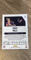 Davis Mills 2021 Panini Phoenix - Red Lazer 123 trading card image rear