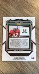 Jerry Rice 2023 Panini Prizm Draft Picks 51 trading card image rear