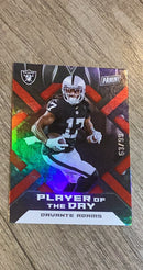 Davante Adams 2022 Panini NFL Player of the Day - Red 26 trading card image front