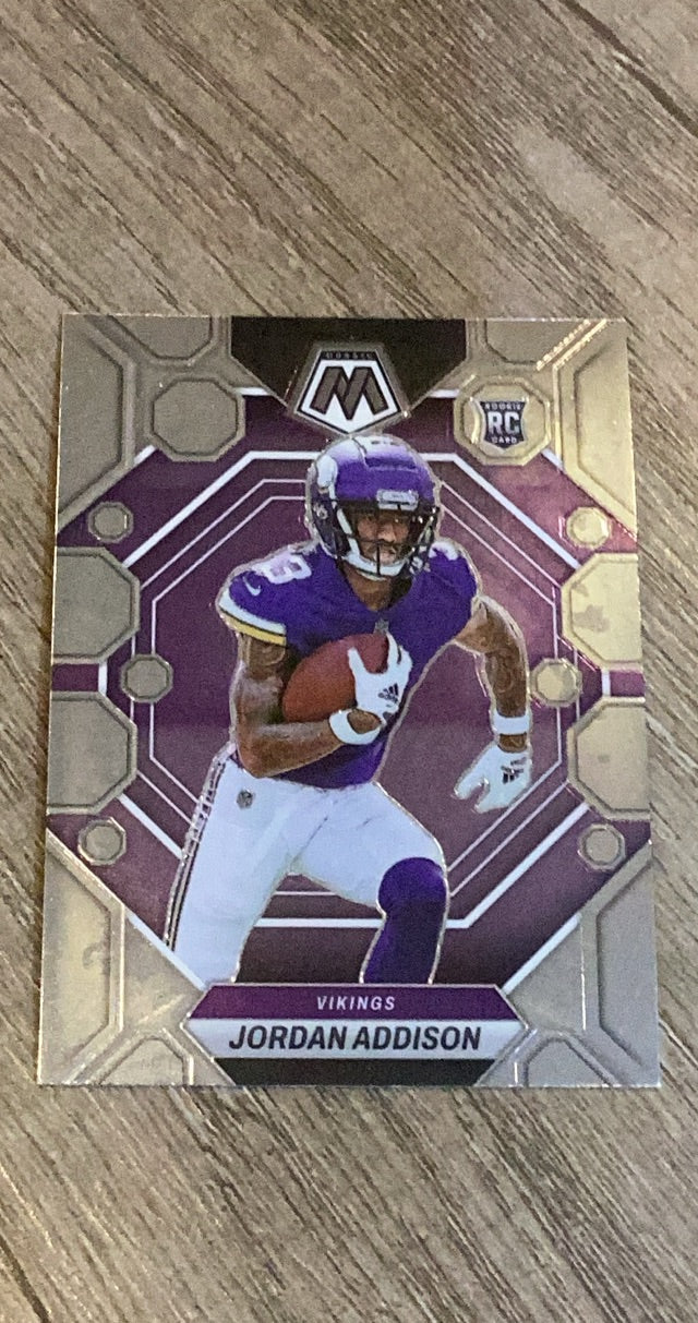 Jordan Addison 2023 Panini Mosaic 337 trading card image front