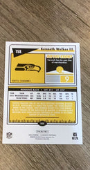 Kenneth Walker III 2022 Panini Classics - Timeless Tributes Gold 158 trading card image rear