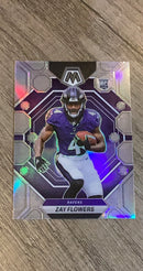 Zay Flowers 2023 Panini Mosaic - Silver 380 trading card image front