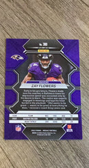 Zay Flowers 2023 Panini Mosaic - Silver 380 trading card image rear