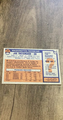Joe Theismann 1976 Topps 231 trading card image rear