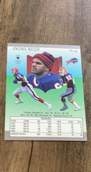 Andre Reed 1991 Ultra 6 trading card image rear