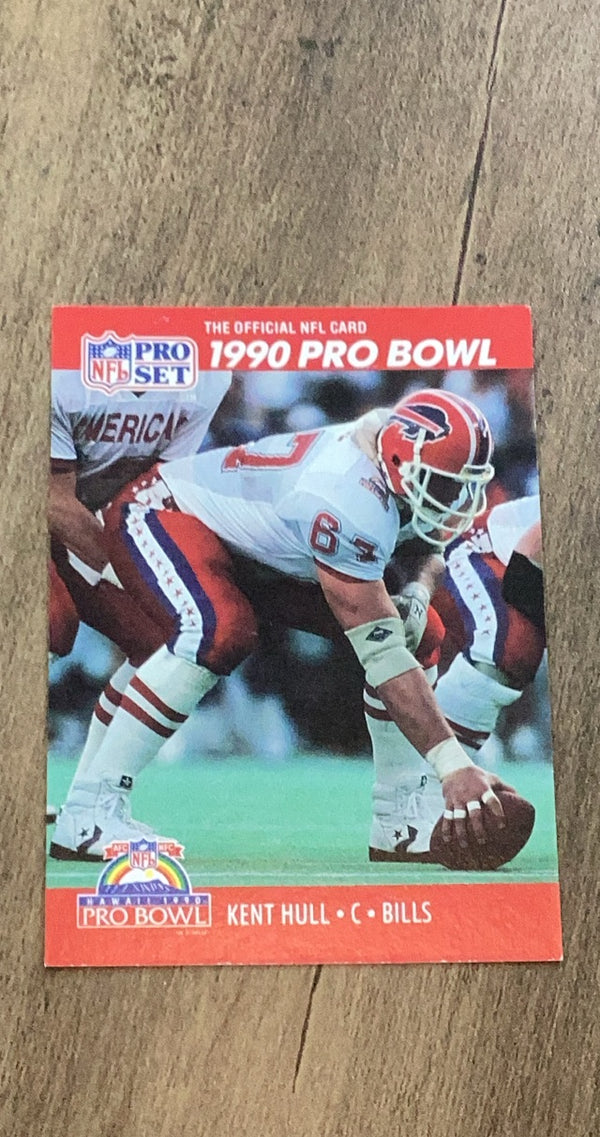 Kent Hull 1990 Pro Set 345 trading card image front
