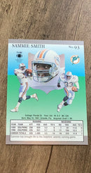 Sammie Smith 1991 Ultra 93 trading card image rear