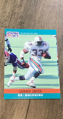 Sammie Smith 1990 Pro Set 183 trading card image front