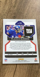 Plaxico Burress 2021 Panini Prizm 236 trading card image rear