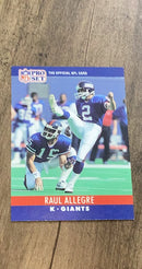 Raul Allegre 1990 Pro Set 222 trading card image front