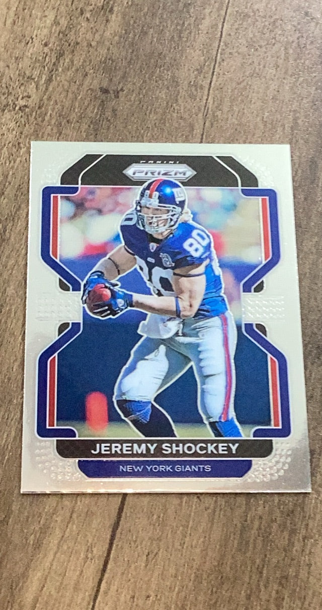 Jeremy Shockey 2021 Panini Prizm 237 trading card image front