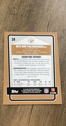 Ben Roethlisberger 2007 Topps Draft Picks & Prospects 38 trading card image rear