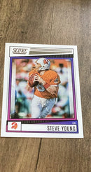 Steve Young 2022 Score 72 trading card image front