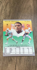 Willie Drewrey 1991 Ultra 262 trading card image rear