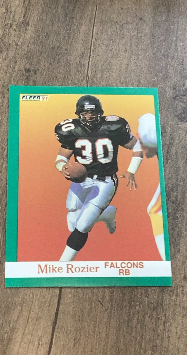 Mike Rozier 1991 Fleer 209 trading card image front