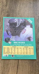 Mike Rozier 1991 Fleer 209 trading card image rear