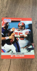 Tony Casillas 1990 Pro Set 31 trading card image front